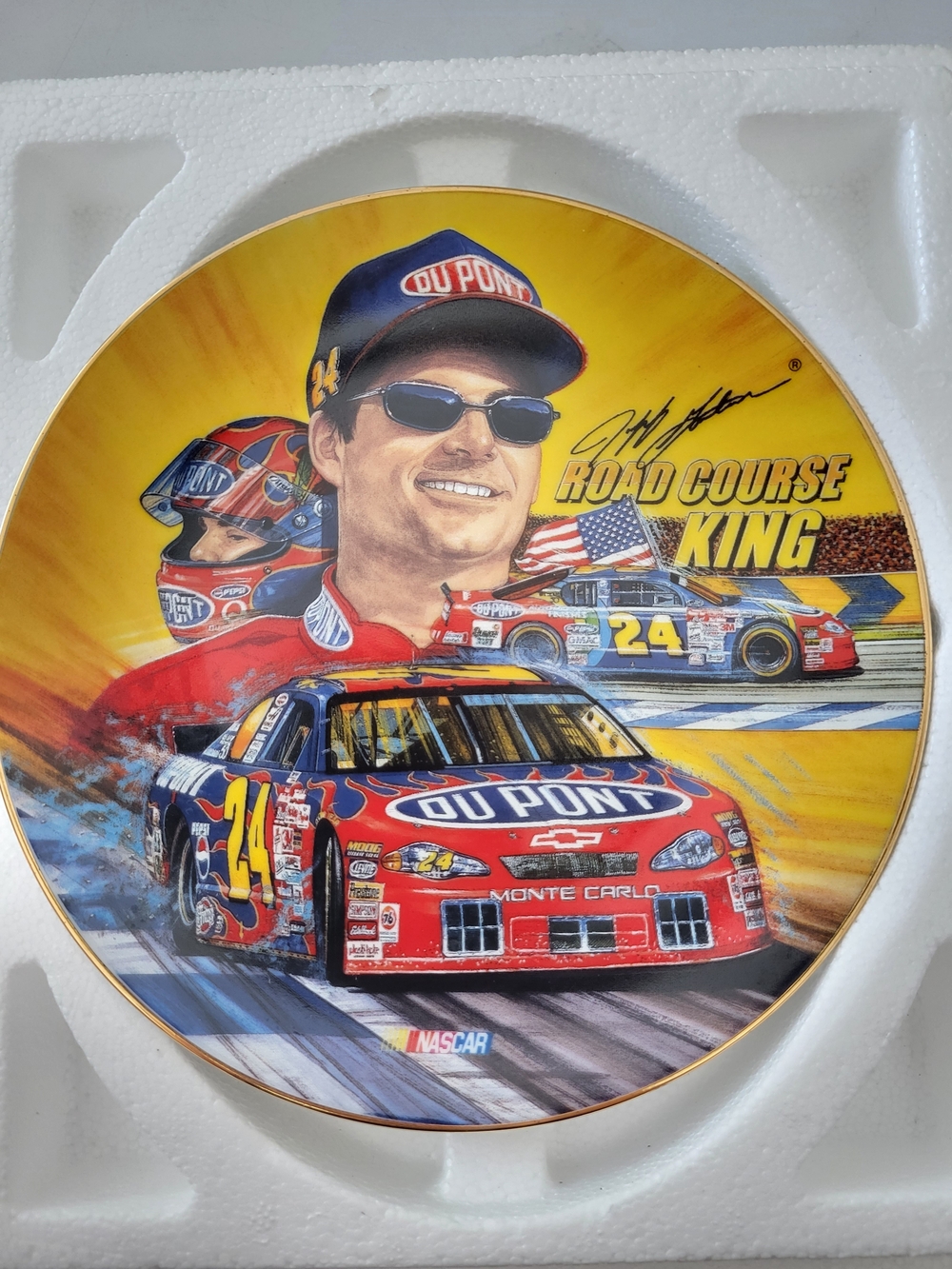 Nascar Bradex Jeff Gordon Road Course King Collector Plate